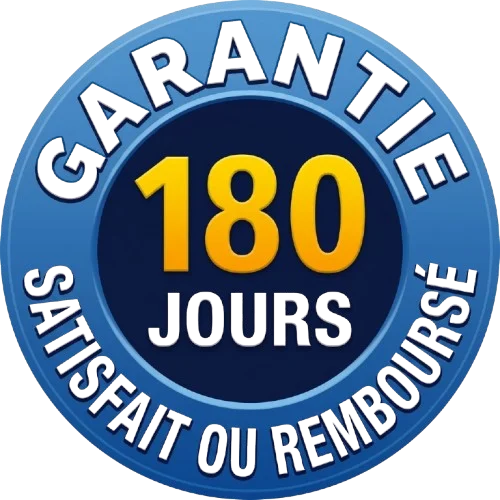 Garantie satisfait ou remboursé 180 jours