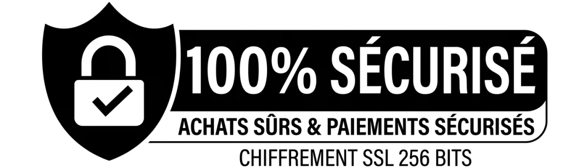 Achats sûrs et paiements sécurisés — chiffrement SSL 256 bits
